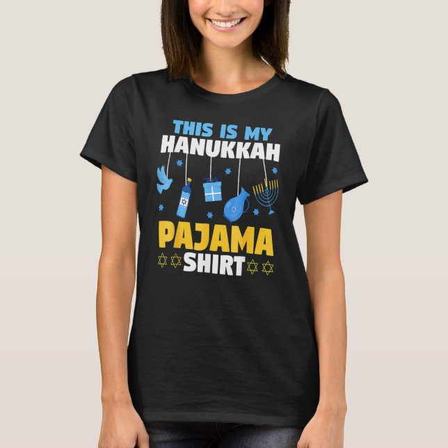 Jewish Festival Of Lights This Is My Hanukkah Paja T-Shirt (Vorderseite)