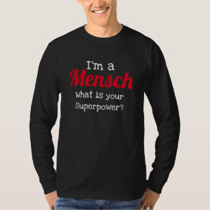 Jewish Funny Shirt - Ich bin ein Mensch Superpower