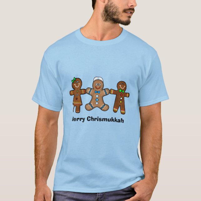 Jewish Gingerbread Man Chrismukkah T - Shirt (Vorderseite)