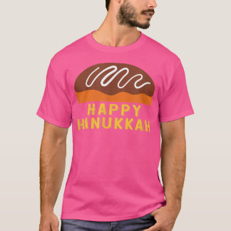 Jewish Holiday Chanukah Sufganiyah Saying Happy Ha T-Shirt
