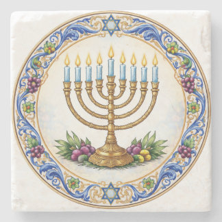 Jewish marble coaster steinuntersetzer