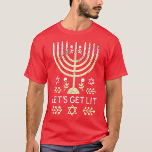 Jewish Menorah Funny Hanukkah T-Shirt