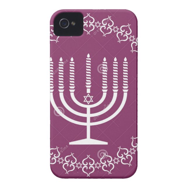jewish-menorah-holiday-vector-background-27207795. Case-Mate iPhone hülle (Rückseite)