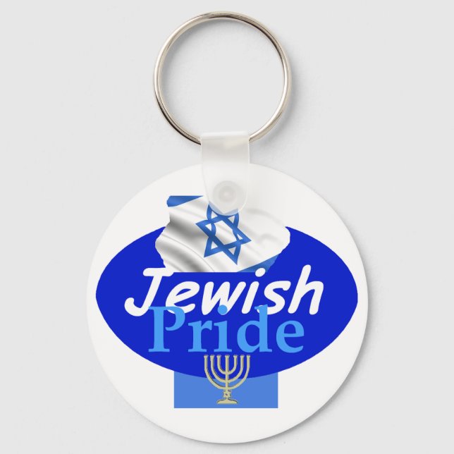 JEWISH PRIDE Schlüsselanhänger (Vorderseite)