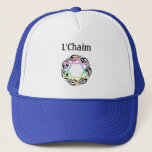 Jewish Star Colors L'Chaim   Truckerkappe<br><div class="desc">Jewish Modern and Traditional Personalized Gifts and Apparel</div>