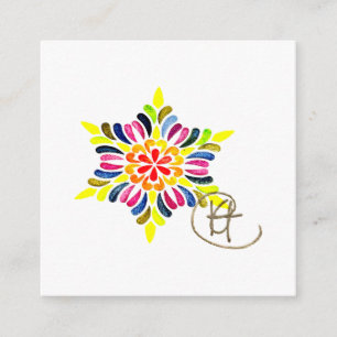 Jewish Star Mandala Art Begleitkarte