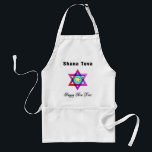 Jewish Star Shana Tova Schürze<br><div class="desc">Shana Tova Jewish Star besticht durch einen hebräischen Glasstar aus David und einen sonnigen Gruß für ein glückliches Neues Jahr.</div>