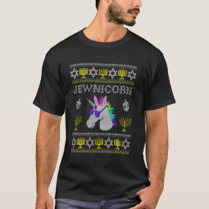 Jewnicorn Funny Jewish Unicorn Lover Hanukkah Chan T-Shirt
