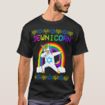 Jewnicorn Ugly Hanukkah Sweater Dabbing Unicorn T-Shirt<br><div class="desc">Jewnicorn Ugly Hanukkah Sweater Dabbing Unicorn Chanukah</div>