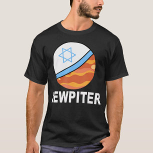 Jewpiter Süßer Jüdischer Jupiter Planet Fan Yamaka T-Shirt