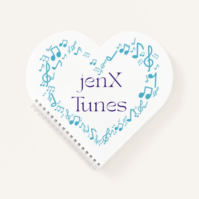 jexX Tunes Logo Notizbuch (Vorderseite)