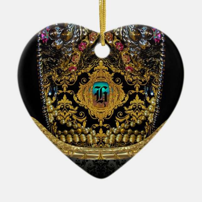 Jeygraneau Elegant Monogram Keramikornament (Vorne)