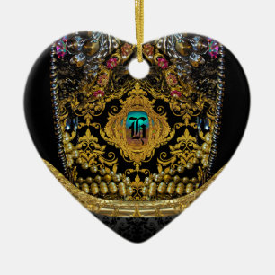 Jeygraneau Elegantes Monogramm Keramikornament