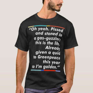 Jez Peep Show Fan Quote Typografie Design T-Shirt