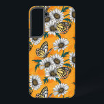 Jezebel-Schmetterlinge und dunkle Blume Samsung Galaxy Hülle<br><div class="desc">Handgezeichnetes Vektormuster mit Schmetterlingen aus Schmetterlingen und dunklen Blume</div>
