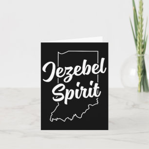 Jezebel Spirit Funny Indiana Pride Blue Dot in A R Karte