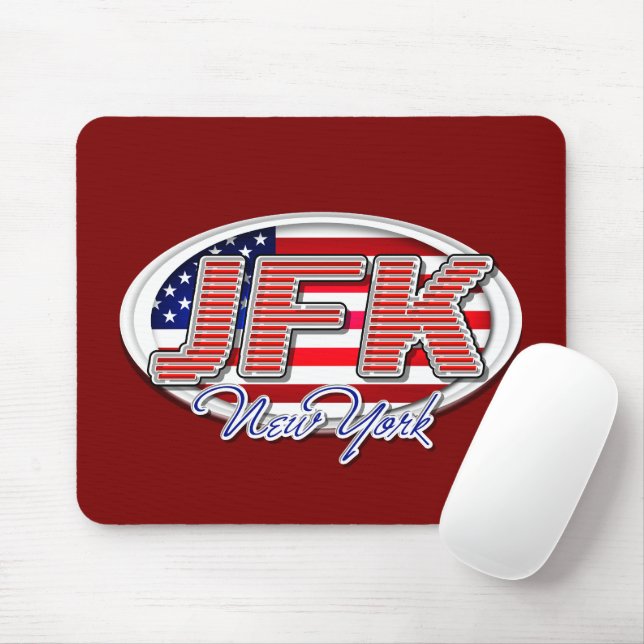JFK Airport Code Mousepad für Reisende (Mit Mouse)