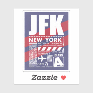 JFK Airport New York Aufkleber