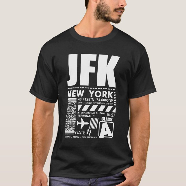 JFK Airport New York T-Shirt (Vorderseite)