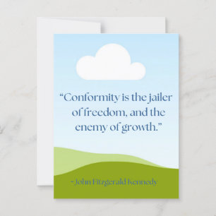 JFK-Angebot Postkarte