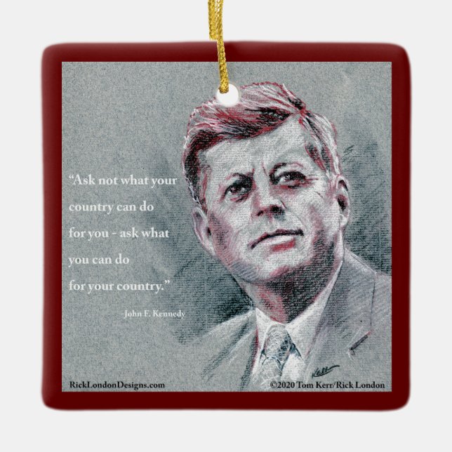 JFK & Angebotsstruktur Keramikornament (Vorderseite)
