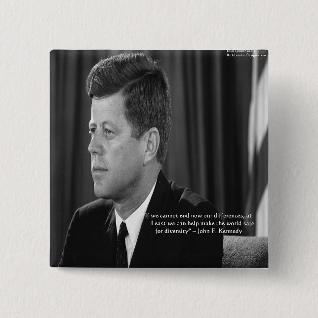 JFK-Differenz/Diversity-Quote Button (Vorderseite)