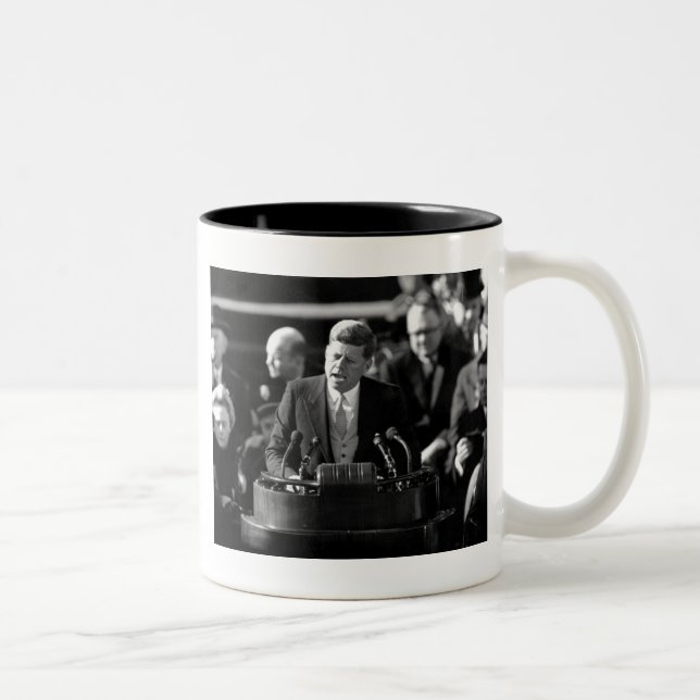 JFK-Einführung Zweifarbige Tasse (Rechts)