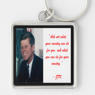 JFK & Frag nicht, was dein Land für dich tun kann Schlüsselanhänger