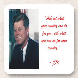 JFK & Frag ohne Kostenvoranschlag Getränkeuntersetzer