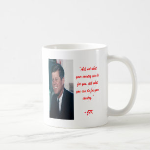 JFK & Frag ohne Kostenvoranschlag Kaffeetasse