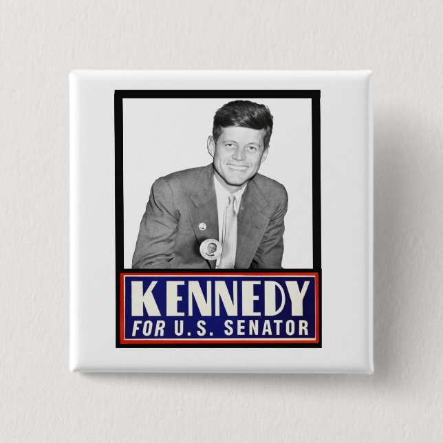 JFK für USsenator Button (Vorderseite)
