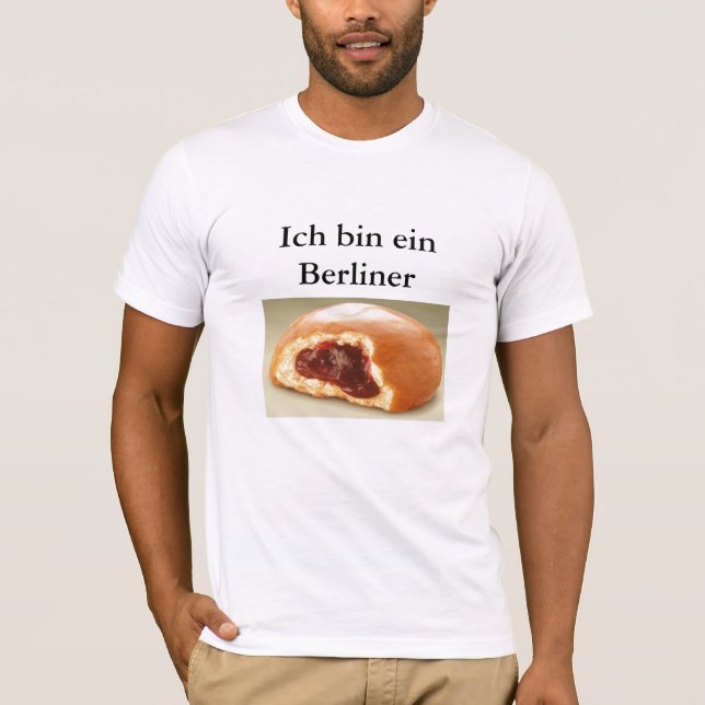 JFK, Ich Behälter ein Bewohner von Berlin T-Shirt (Vorderseite)