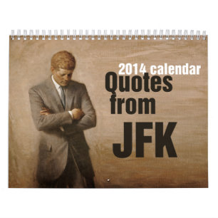 JFK inspirierend Zitate. 2014 Kalender