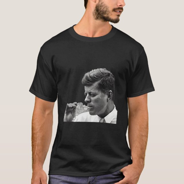 Jfk John F Kennedy Cigar Raucher T-Shirt (Vorderseite)