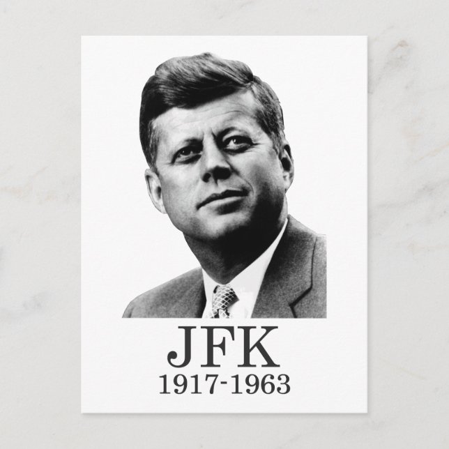 JFK - John F. Kennedy Postkarte (Vorderseite)