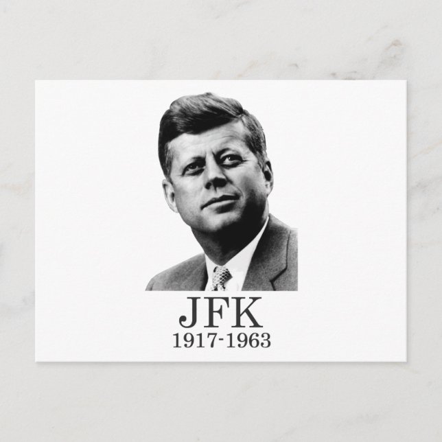 JFK - John F. Kennedy Postkarte (Vorderseite)