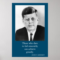 JFK John F. Kennedy Quote Erfolgsmotivation
