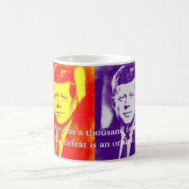 JFK John F. Kennedy Quote Sieg Kaffeetasse