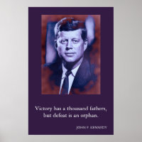 JFK John F. Kennedy Quote Sieg