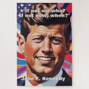 JFK John F. Kennedy Zitat Motivierend Inspiration Puzzle