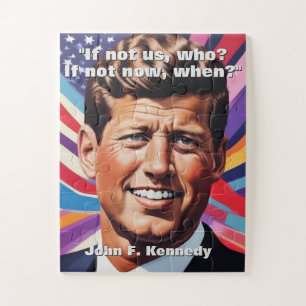 JFK John F. Kennedy Zitat Motivierend Inspiration Puzzle