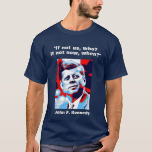 JFK John F. Kennedy Zitat Motivierend Inspiration T-Shirt