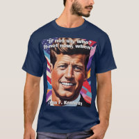 JFK John F. Kennedy Zitat Motivierend Inspiration