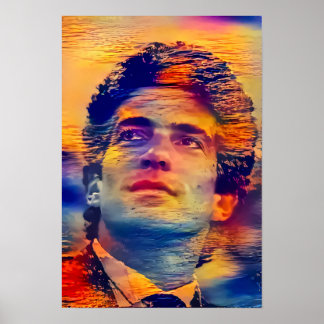 JFK Jr. - Island Sunset - Poster
