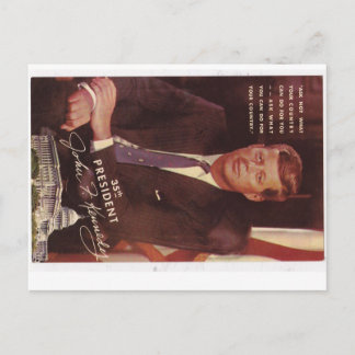 JFK Kennedy Präsident Postkarte