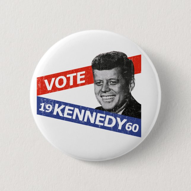 JFK Kennedy Wahl Button (Vorderseite)
