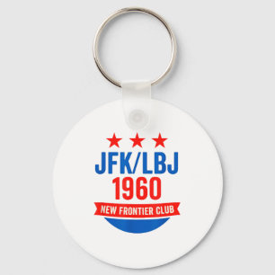 Jfk Lbj 1960 Neue Grenze John F Kennedy Kampagne  Schlüsselanhänger