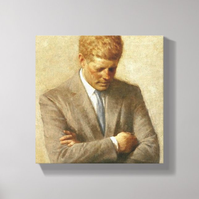 JFK-Malerei auf Leinwand (Vorderseite)