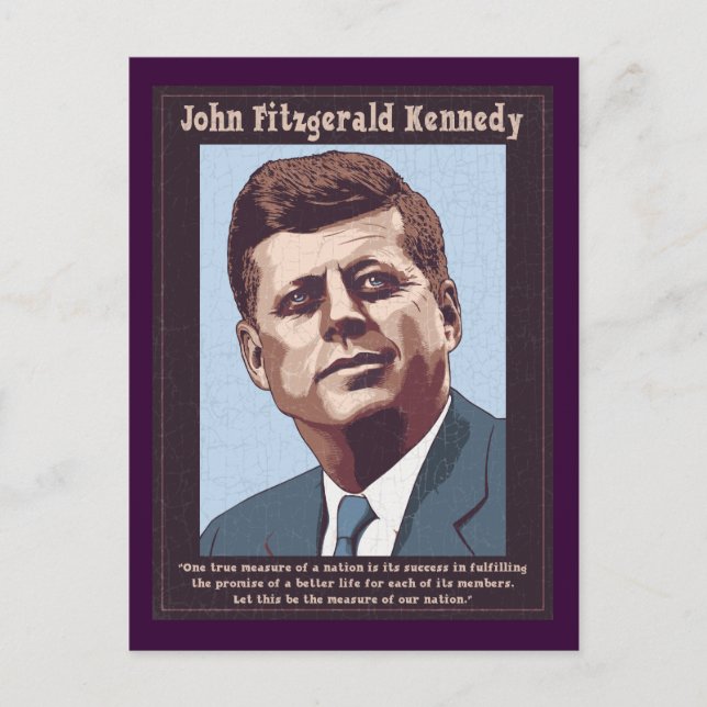 JFK - Maßstab Postkarte (Vorderseite)
