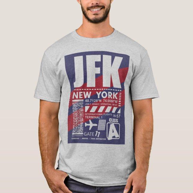 JFK New York Airport T-Shirt (Vorderseite)